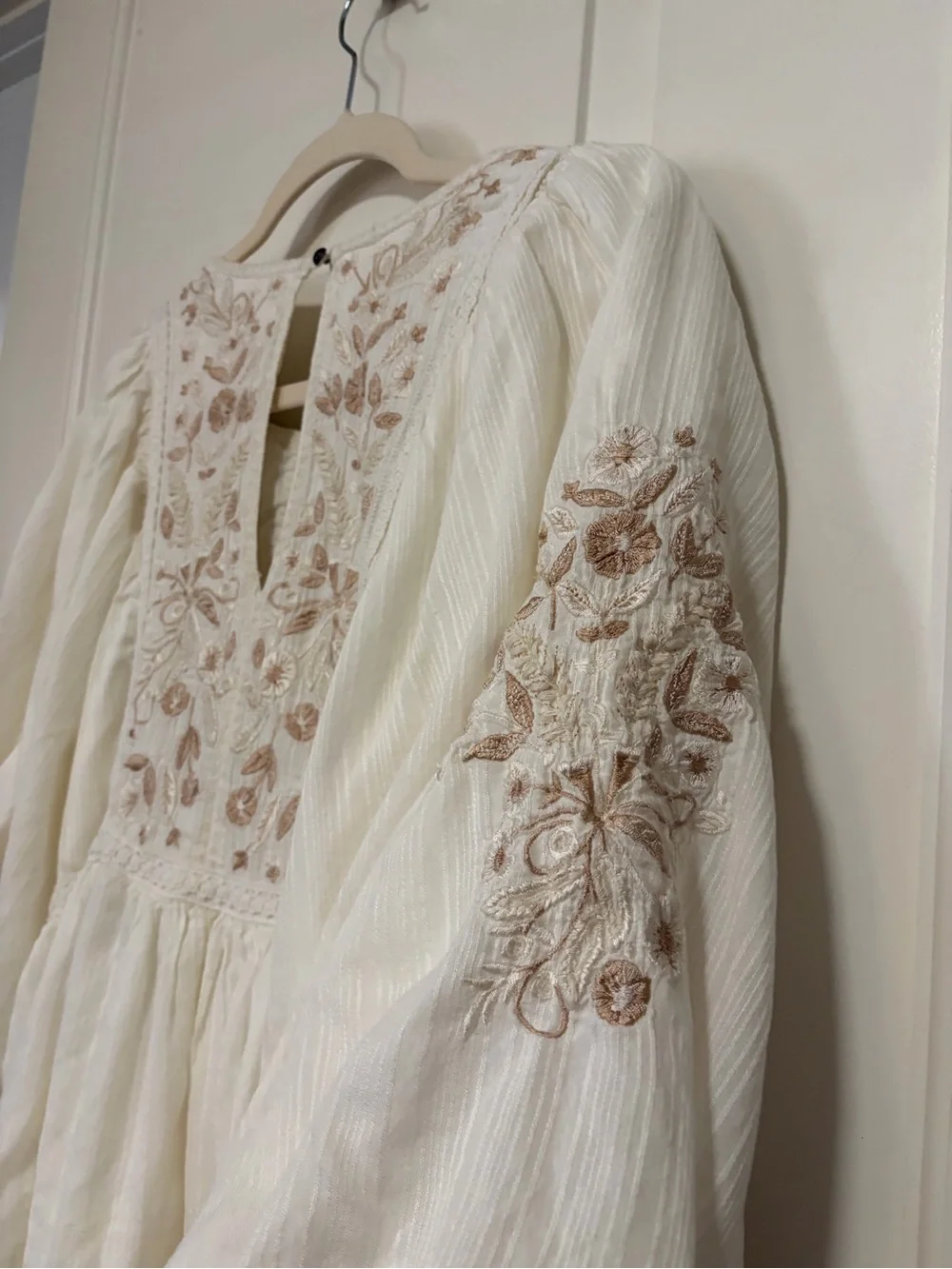 ☀️✌🏽🕊️Anthropologie Viveka Embroidered Bohemian Lace Mini Dress🕊️✌🏽☀️ - Picture 10 of 15